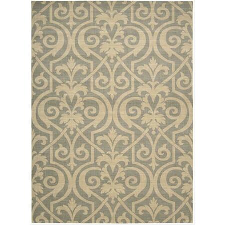 NOURISON Riviera Area Rug Collection Slate 5 Ft 3 In. X 7 Ft 5 In. Rectangle 99446420244